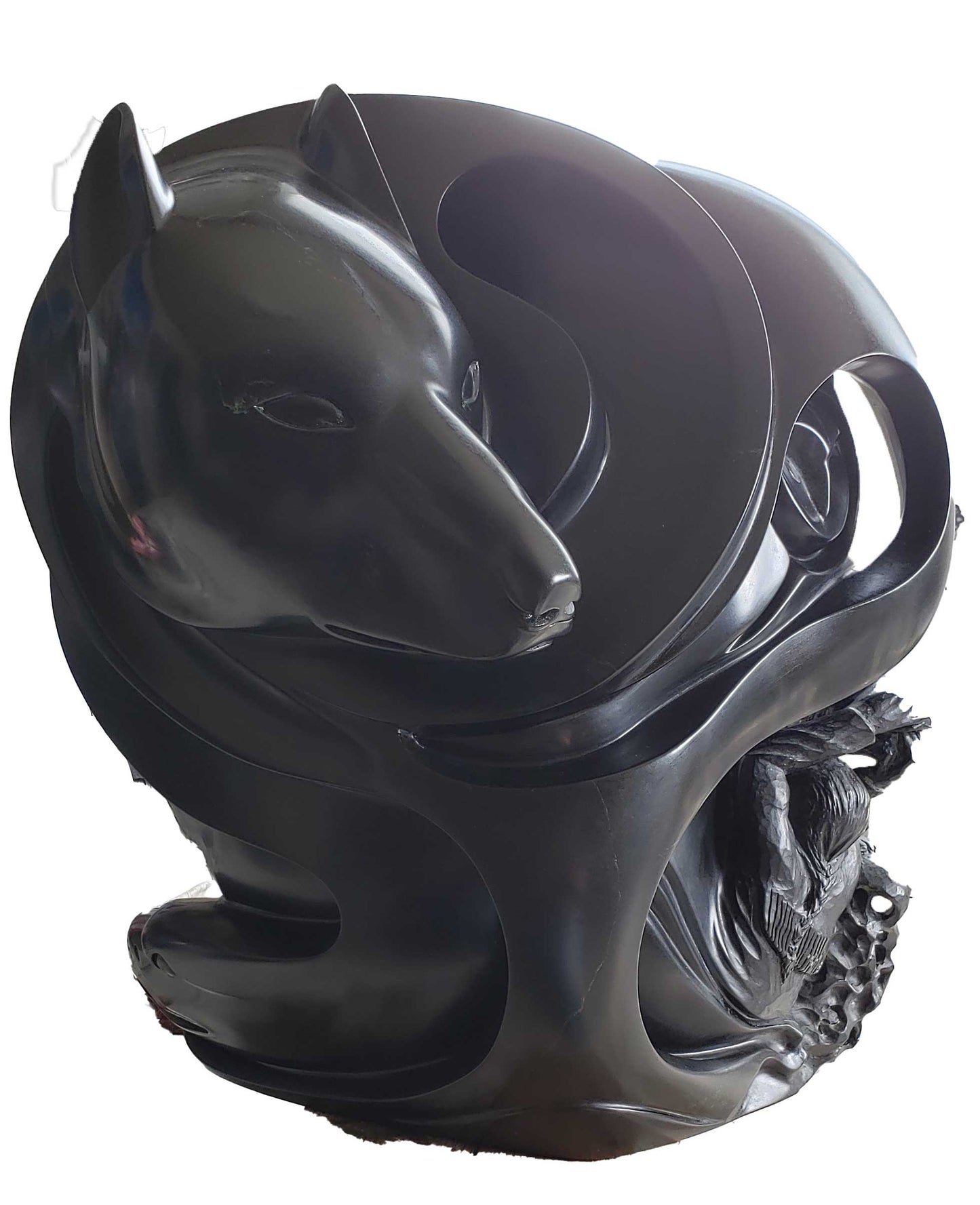 Wolf carving for sale online NWT>